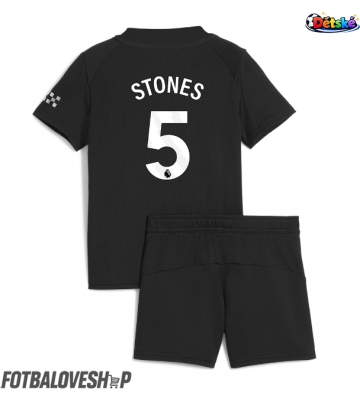Manchester City John Stones #5 Dětské Venkovní Dres 2025-26 Krátký Rukáv (+ trenýrky)